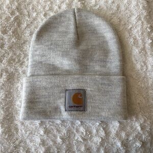 Carhartt Light Heathered White/Gray Knit Beanie